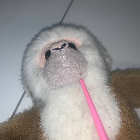 1999 Wild Republic Hanging Monkey 17” Plush Brown  Sticky Hands And Feet GUC - Picture 15 of 16